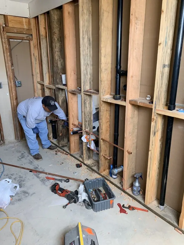 Commercial rough-in plumbing for Gas Line Repair in Windsong